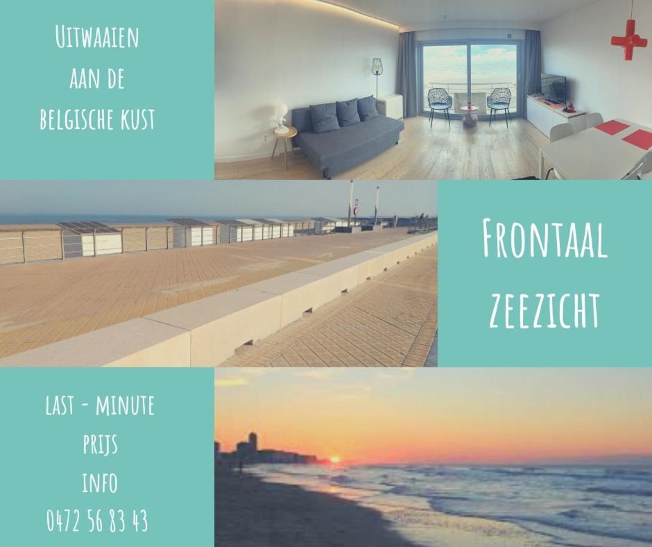 Ferienwohnung Studio Zwembad Met Frontaal Zeezicht Ostende Exterior foto